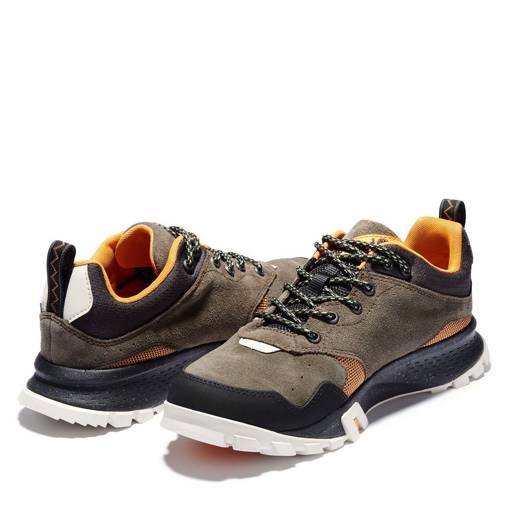 Pantofi De Drumeție Timberland Barbati Masline Verzi/Negrii - Garrison Trail Josi Waterproof - Roman